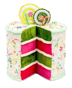 December Diamonds 9" Sliced Cake Christmas Decoration 08-08633