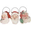 Primitives By Kathy Set Of 3 Santa Claus Vintage Inspired Christmas Ornaments 115319 -The Jolly Christmas Shop 115319 49870.1676384825