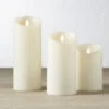 Liown 3.5" X 5", 7", Or 9" Moving Flame Ivory-Vanilla Scented Pillar Battery Candle -The Jolly Christmas Shop 17807 14398 14284 99576.1658344350