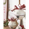 Raz 11" Or 13.75" White Glittered Jingle Bell With Red Bow Christmas Ornament 2 Raz 11" Or 13.75" White Glittered Jingle Bell With Red Bow Christmas Ornament -The Jolly Christmas Shop 401593 edit 44808.1647548111