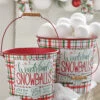 Raz Set Of 2 Wonderland Snowballs Bucket Christmas Decoration 4212309 -The Jolly Christmas Shop 4212309 88428.1648139798