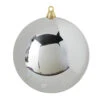 Raz 10" Large Shiny Silver Ball Christmas Ornament 4214857 -The Jolly Christmas Shop 4214857 71787.1689189704