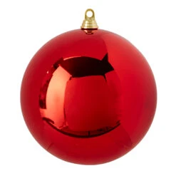 Raz 10" Large Shiny Red Ball Christmas Ornament 4214885 -The Jolly Christmas Shop 4214885 82406.1689190554