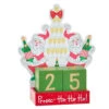 Raz 8.25" Santa's Champagne Tree Christmas Countdown Blocks 4216286 -The Jolly Christmas Shop 4216286 28417.1648760106