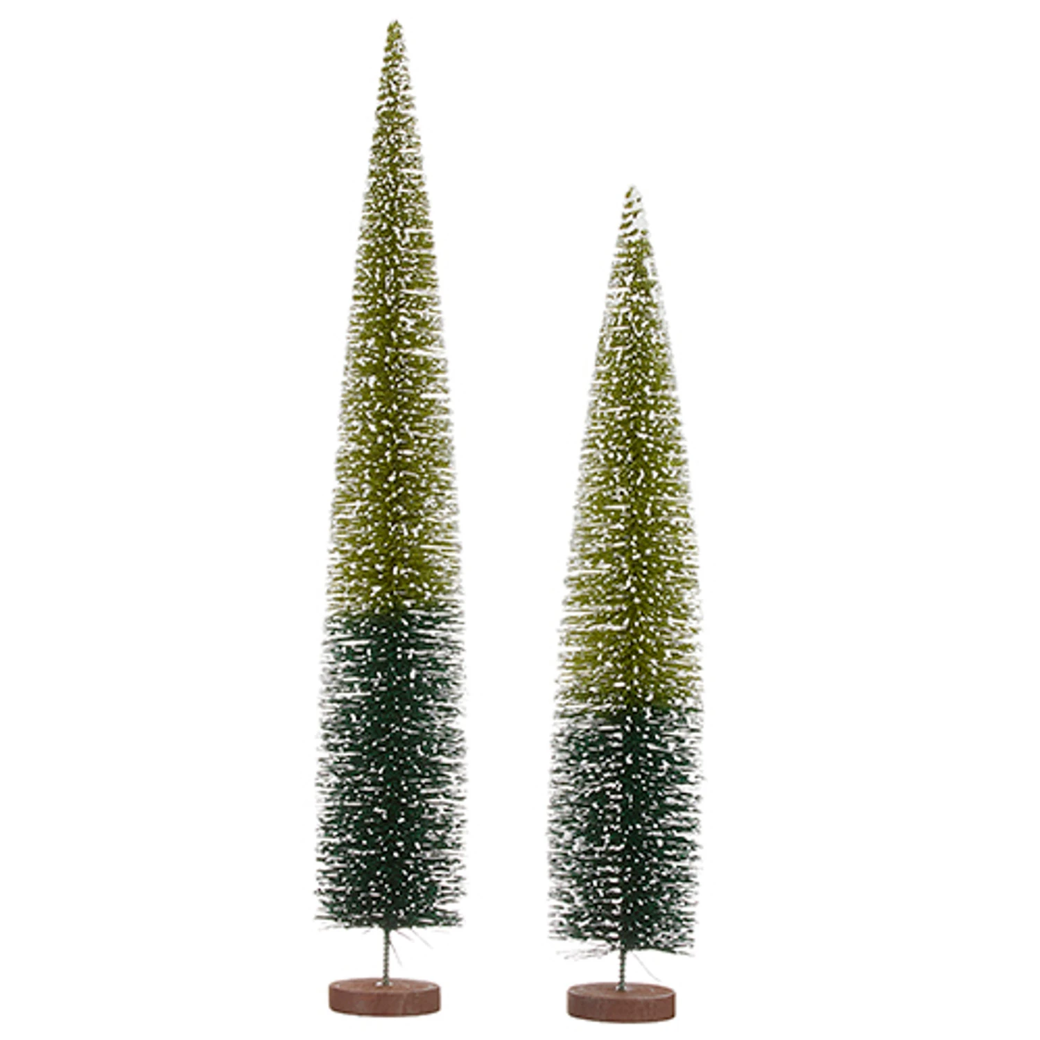 Raz Large 23" Two Tone Bottle Brush Christmas Tree Decoration 4219186 4 Raz Large 23" Two Tone Bottle Brush Christmas Tree Decoration 4219186 - Image 2