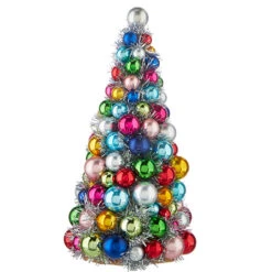 Raz 10", 13", Or 15.5" Multicolor Ball Ornament Christmas Tree -The Jolly Christmas Shop 4220080 68718.1649187608