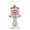 Raz 5.25" Cake On Plate Glass Christmas Ornament 4220908 2 Raz 5.25" Cake On Plate Glass Christmas Ornament 4220908 -The Jolly Christmas Shop 4220908 02725.1686861476