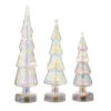 Raz Set Of 3 Lighted Iridescent Glass Tree Christmas Decoration 4222911 -The Jolly Christmas Shop 4222911 88472.1657747951