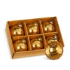 Raz 3" Box Of 6 Gold Crackle Glass Christmas Ornaments 4300717 1 Raz 3" Box Of 6 Gold Crackle Glass Christmas Ornaments 4300717 -The Jolly Christmas Shop 4300717 14242.1680799305