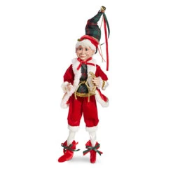 Raz 16" Red And Plaid Posable Christmas Elf Figure 4302355 -The Jolly Christmas Shop 4302355b 44907.1686778657