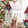 Raz 13.5" Red Roof House Christmas Decoration 4312336 -The Jolly Christmas Shop 4312336 edit 66803.1682431691