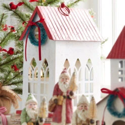 Raz 13.5" Red Roof House Christmas Decoration 4312336