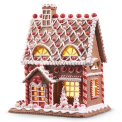 Raz 12" Lighted Realistic Gingerbread House Christmas Decoration 4316086 -The Jolly Christmas Shop 4316086 52415.1683141431