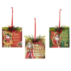 Raz 4.5" Set Of 3 Santa's Musical Orchestra Christmas Ornaments 4316123 -The Jolly Christmas Shop 4316123 1 46049.1690504070