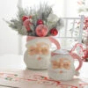 Raz 7.5" Or 8" Large Pink Santa Christmas Container Mug -The Jolly Christmas Shop 4319035 4319034 4319325 F4309875 4224561 13565.1690753272