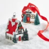 Raz 4" Chalet Cabin Glass Christmas Ornament 4320942 1 Raz 4" Chalet Cabin Glass Christmas Ornament 4320942 -The Jolly Christmas Shop 4320942 39520.1683836633
