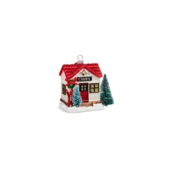 Raz 4" Chalet Cabin Glass Christmas Ornament 4320942 8 Raz 4" Chalet Cabin Glass Christmas Ornament 4320942 -The Jolly Christmas Shop 4320942a 92069.1683836642