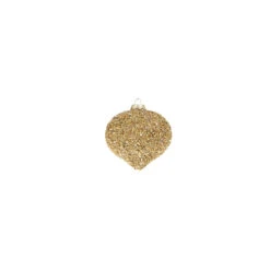Raz 4" Gold Beaded Glass Christmas Ornament 4322807 11 Raz 4" Gold Beaded Glass Christmas Ornament 4322807 -The Jolly Christmas Shop 4322807c 84685.1684180264