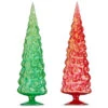 Raz 18" Large Iridescent Red Or Green Glass Tree Christmas Decoration -The Jolly Christmas Shop 4322924 4322933 66536.1686758728