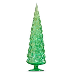 Raz 18" Large Iridescent Red Or Green Glass Tree Christmas Decoration -The Jolly Christmas Shop 4322933 04511.1686758724