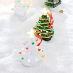 Raz 5.25" Green Or White Lighted Ceramic Tree Christmas Ornament