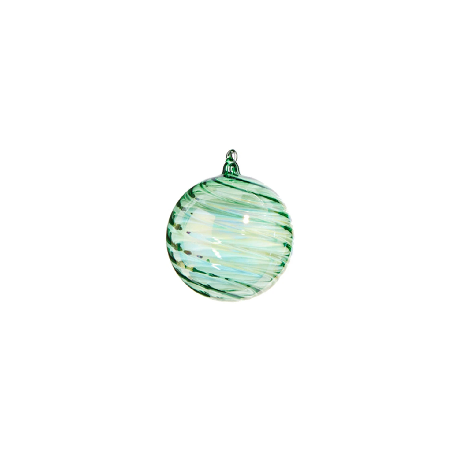 Raz 5" Green Blown Glass Christmas Ornament 4324513 5 Raz 5" Green Blown Glass Christmas Ornament 4324513 - Image 3