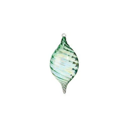Raz 5" Green Blown Glass Christmas Ornament 4324513 9 Raz 5" Green Blown Glass Christmas Ornament 4324513 -The Jolly Christmas Shop 4324513b 09327.1684782406