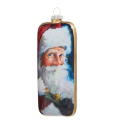 Raz 6" Santa Portrait Glass Christmas Ornament 4324617 -The Jolly Christmas Shop 4324617 2 04691.1684958203