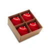 Raz 4" Box Of 4 Red Satin Ball Vintage Inspired Christmas Ornaments 4332732 -The Jolly Christmas Shop 4332732 82253.1690999507