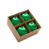 Raz 4" Box Of 4 Green Satin Ball Vintage Inspired Christmas Ornaments 4332733 -The Jolly Christmas Shop 4332733 97080.1690999774