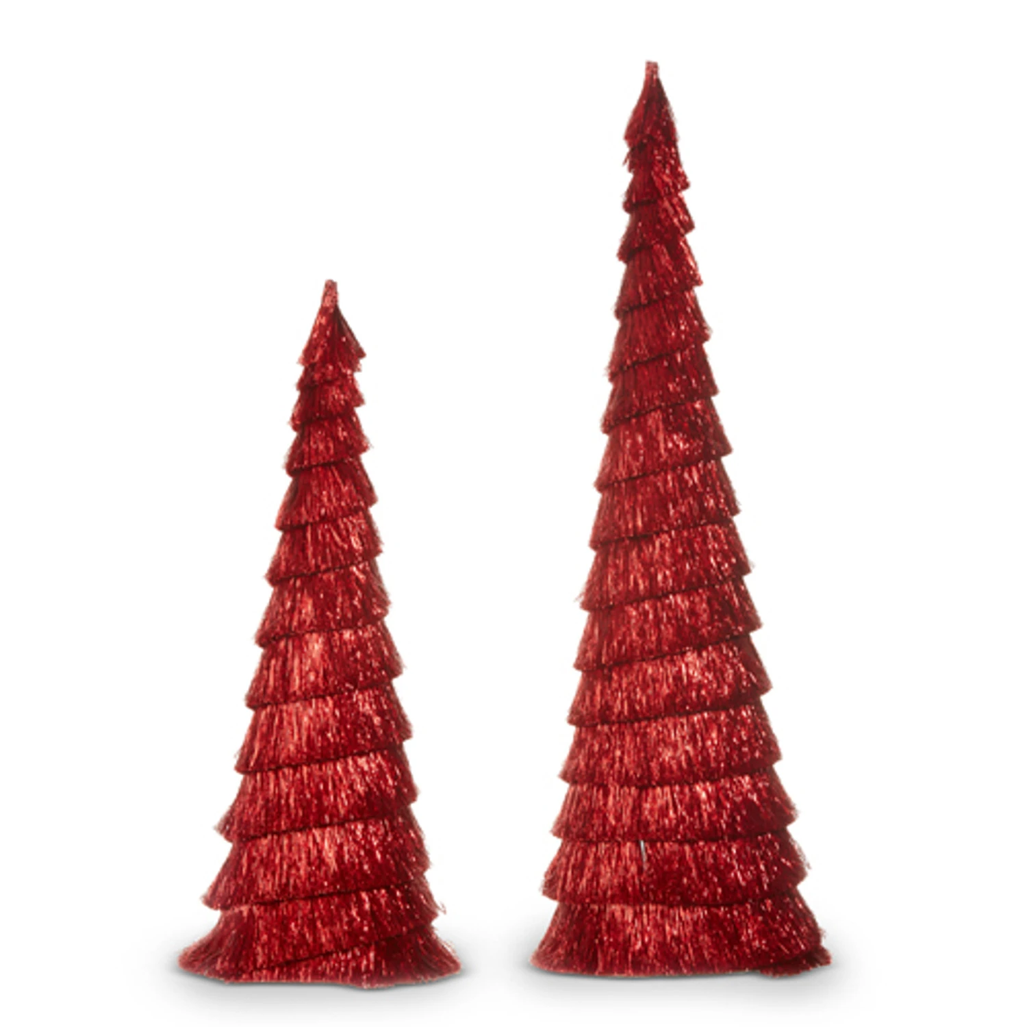 Raz Set Of 2 Red Tinsel Trees Christmas Decoration 4334054 4 Raz Set Of 2 Red Tinsel Trees Christmas Decoration 4334054 - Image 2