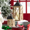 Raz Set Of 2 Wood And Metal Christmas Lantern 4337902 -The Jolly Christmas Shop 4337902 41014.1685039377