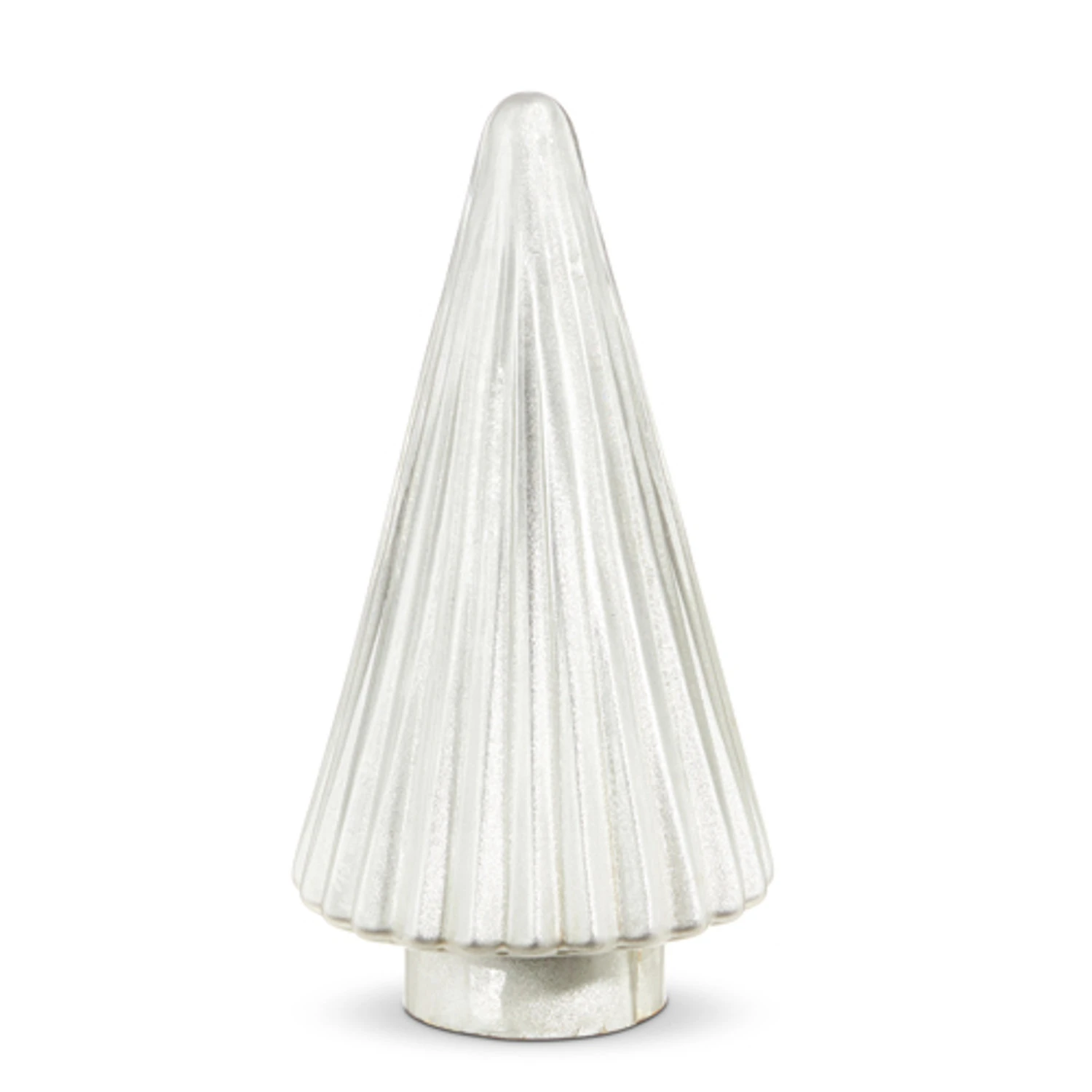 Raz 11.75" Or 15" Silver Glass Tree Christmas Decoration 4 Raz 11.75" Or 15" Silver Glass Tree Christmas Decoration - Image 2