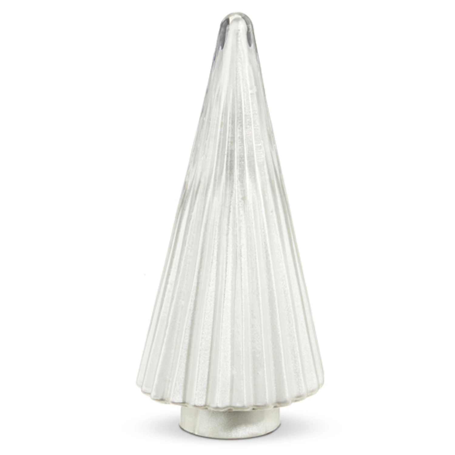 Raz 11.75" Or 15" Silver Glass Tree Christmas Decoration 5 Raz 11.75" Or 15" Silver Glass Tree Christmas Decoration - Image 3