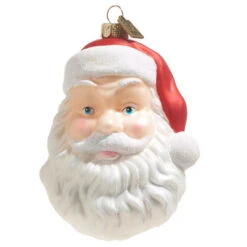 Raz Eric Cortina 4" Santa Face Blow Mold Glass Christmas Ornament 4353114 -The Jolly Christmas Shop 4353114 1 72655.1685546658