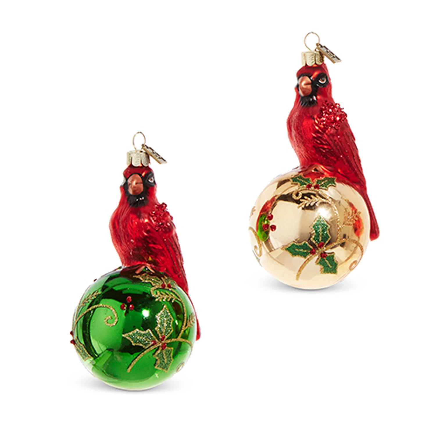 Raz Eric Cortina 5" Elegant Cardinal Glass Christmas Ornament 4353115 4 Raz Eric Cortina 5" Elegant Cardinal Glass Christmas Ornament 4353115 - Image 2