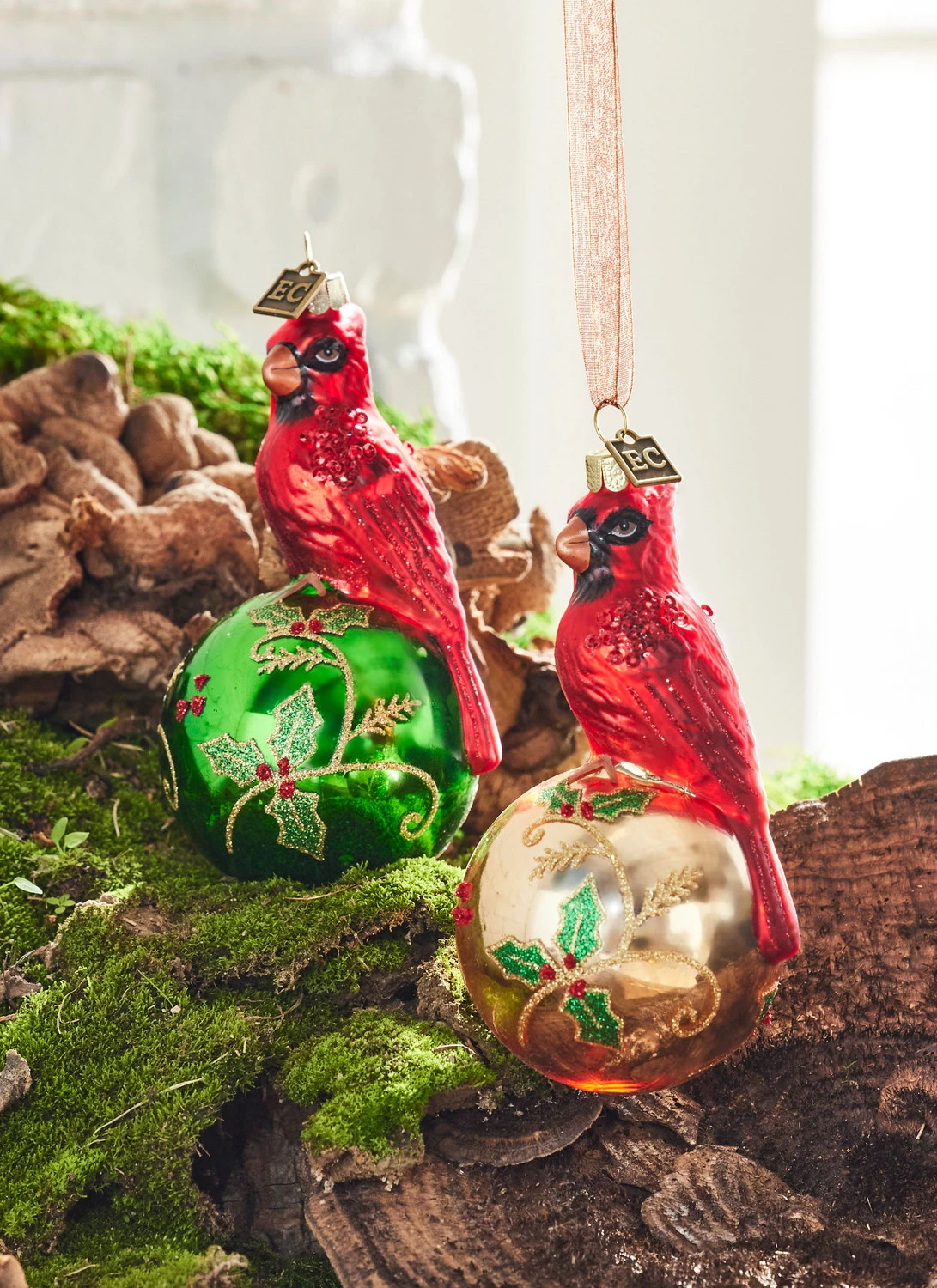 Raz Eric Cortina 5" Elegant Cardinal Glass Christmas Ornament 4353115 3 Raz Eric Cortina 5" Elegant Cardinal Glass Christmas Ornament 4353115