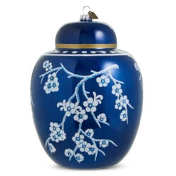 Raz Eric Cortina Large 8" Dark Blue Ginger Jar Glass Christmas Ornament 4353146 5 Raz Eric Cortina Large 8" Dark Blue Ginger Jar Glass Christmas Ornament 4353146 -The Jolly Christmas Shop 4353146 1 40110.1691079187