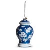 Raz Eric Cortina 6.5" Blue Delft Ginger Jar Glass Christmas Ornament 4353182 -The Jolly Christmas Shop 4353182 44799.1691085320