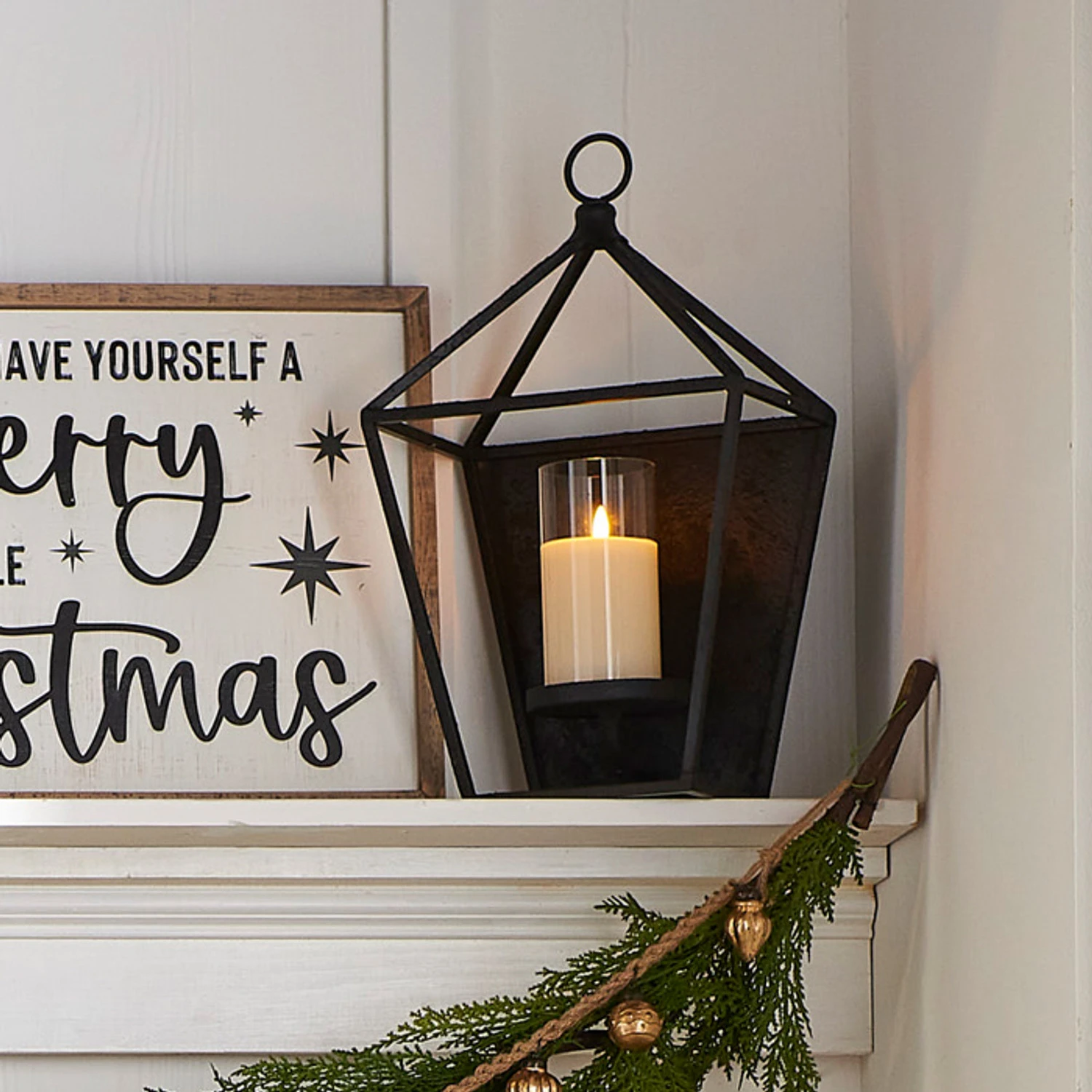 Raz 17" Antique Black Metal Lantern Candle Holder 4354204 3 Raz 17" Antique Black Metal Lantern Candle Holder 4354204