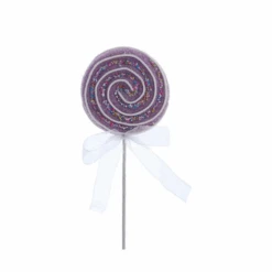 Kurt Adler 13.75" Pink And Purple Lollipop Christmas Tree Pick C7089 -The Jolly Christmas Shop C7089A 97695.1677097668