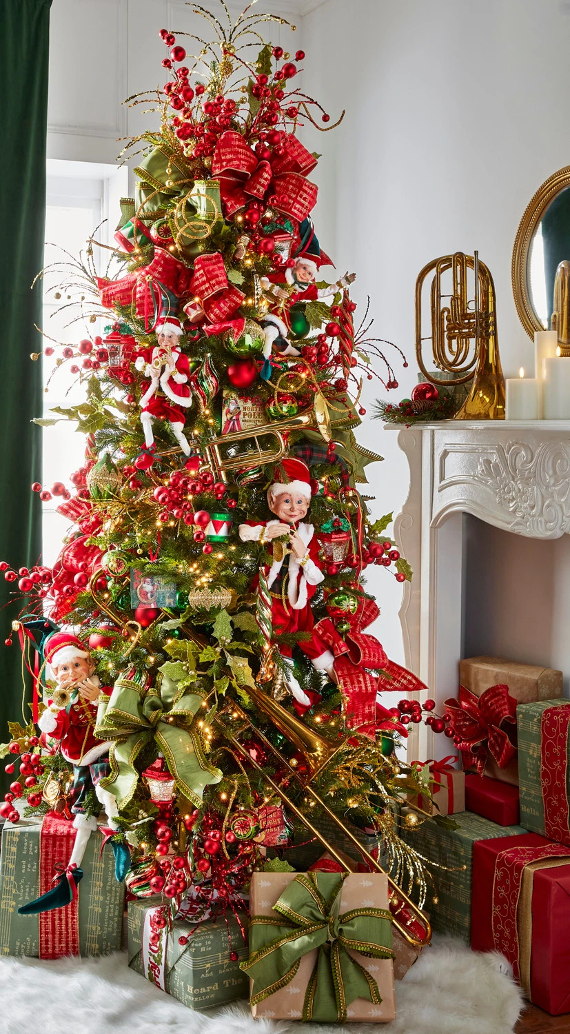 Raz 7.5' Or 9' Snake Light Green Slim Spruce Artificial Christmas Tree 4 Raz 7.5' Or 9' Snake Light Green Slim Spruce Artificial Christmas Tree - Image 2