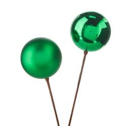 Raz 12" Set Of 2 Red, Gold, Silver Or Green Ball Ornament Christmas Tree Pick 10 Raz 12" Set Of 2 Red, Gold, Silver Or Green Ball Ornament Christmas Tree Pick -The Jolly Christmas Shop F4202558 86730.1650483954
