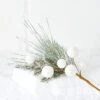 Raz 20" Snowball And Greenery Christmas Tree Pick F4206702 -The Jolly Christmas Shop F4206702 36220.1650484662