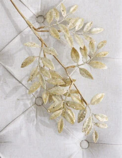 Raz 26.75" Gold Glittered Laurel Leaf Christmas Tree Spray F4206740