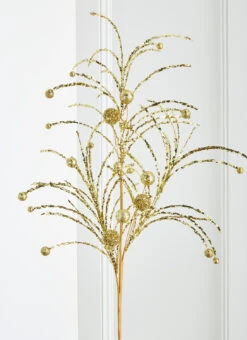 Raz 42" Red Or Gold Glittered Ball Christmas Spray -The Jolly Christmas Shop F4302503 03350.1686001229