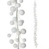 Raz 6' White Glittered Ball Ornament Christmas Garland G4202448 2 Raz 6' White Glittered Ball Ornament Christmas Garland G4202448 -The Jolly Christmas Shop G4202448 31564.1650994354