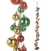 Raz 4' Red, Green, And Gold Ball Garland G4316250 -The Jolly Christmas Shop G4316250 62552.1686230258