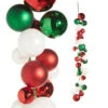 Raz 4' Red, Green, And White Ball Garland G4332703 -The Jolly Christmas Shop G4332703 89204.1686239240