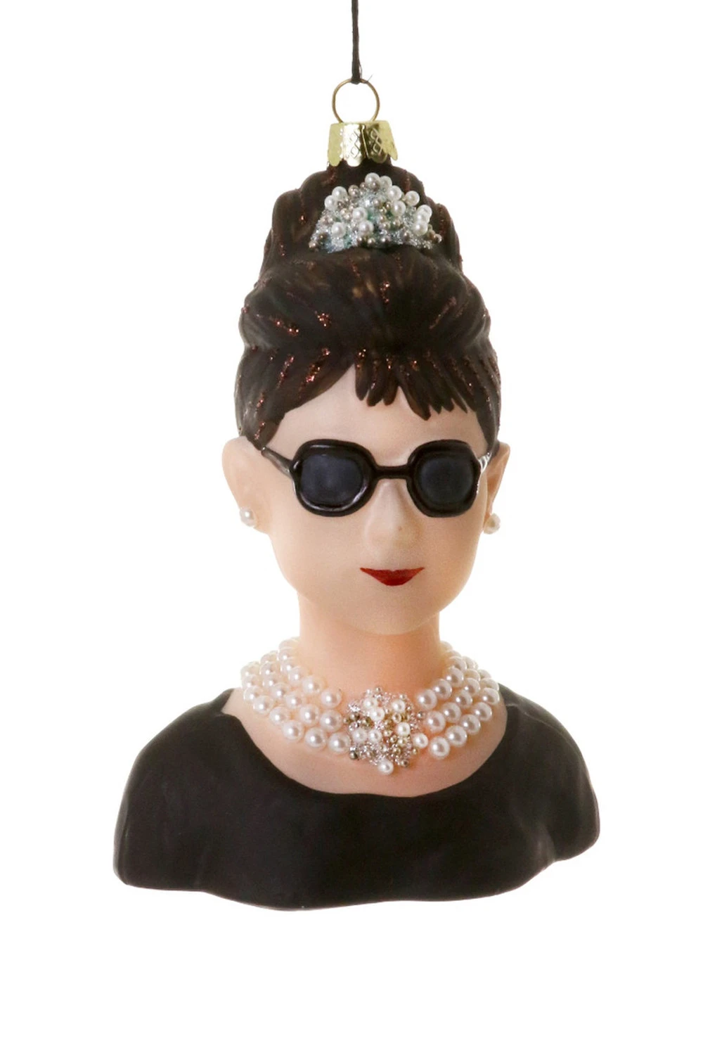 Cody Foster 5.25" Audrey Hepburn Breakfast At Tiffany's Glass Christmas Ornament GO-6732 4 Cody Foster 5.25" Audrey Hepburn Breakfast At Tiffany's Glass Christmas Ornament GO-6732 - Image 2
